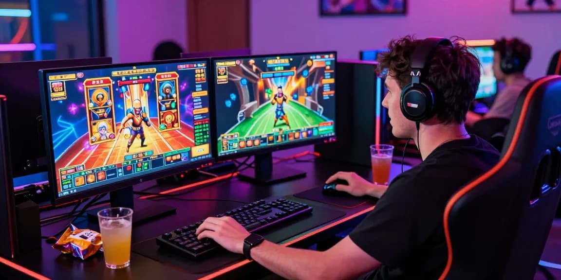 Pemain slot server Thailand yang antusias menikmati permainan slot online dengan grafik cerah dan suasana menyenangkan.