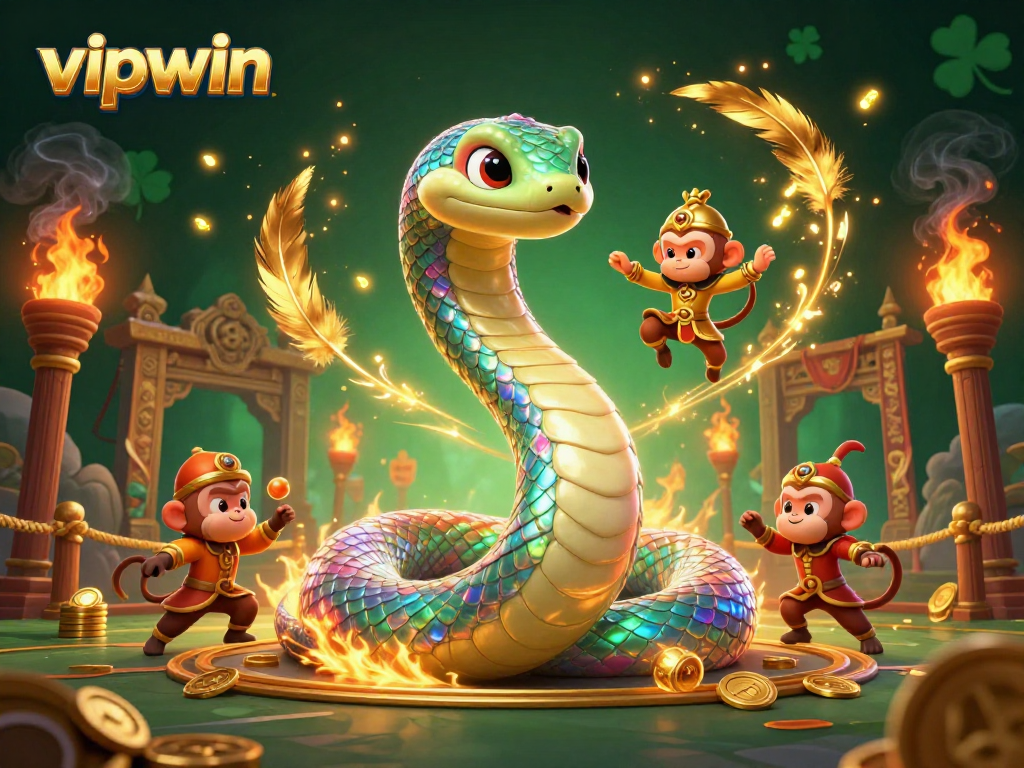 Enhance your winnings at vipwin with a colorful 3D casino scene featuring vibrant characters.
