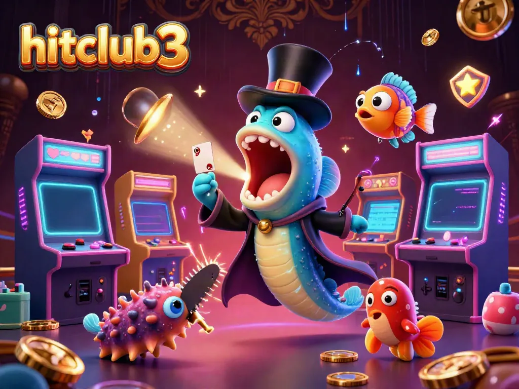 Engage in thrilling gameplay at hitclub3 with a mesmerizing 3D magic show featuring deep-sea creatures.