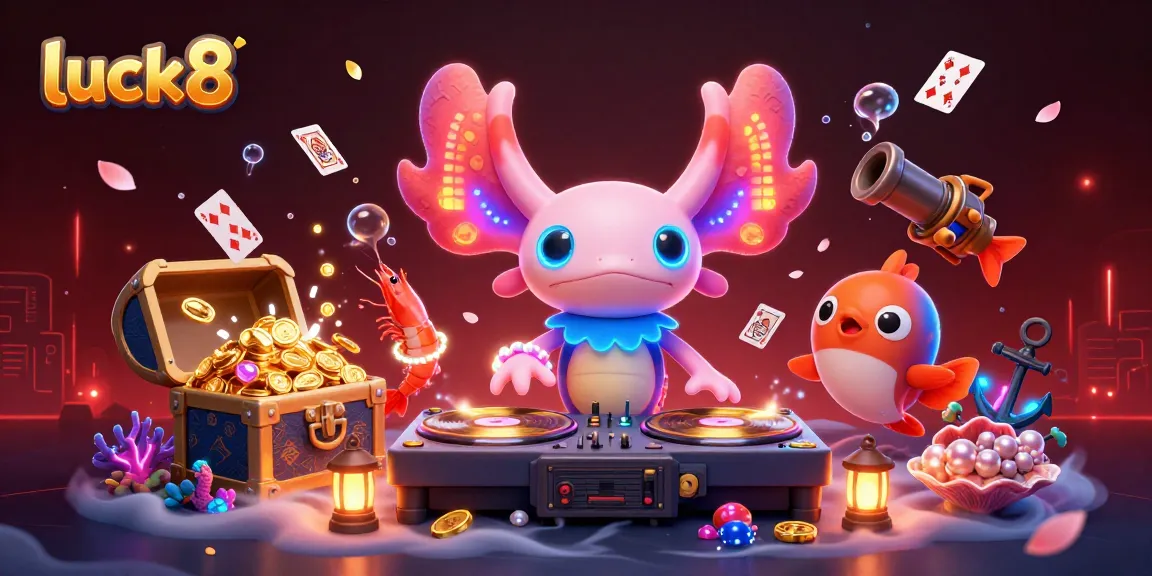 Experience the excitement of luck8 gaming with vibrant characters in a vibrant underwater casino scene.