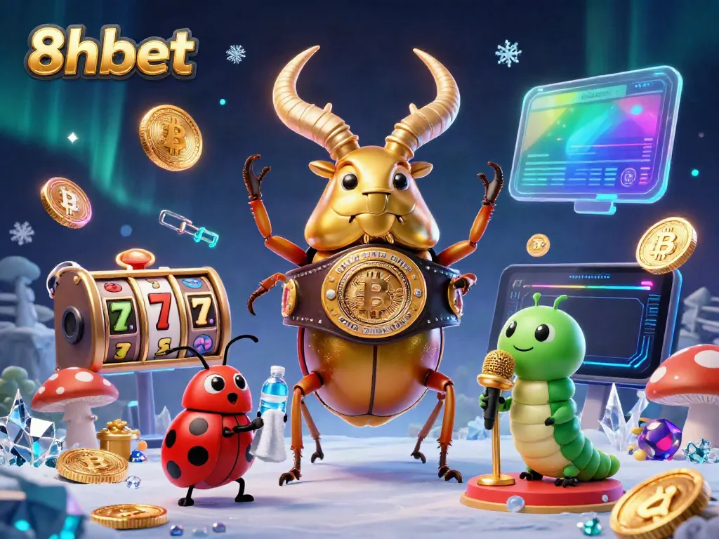 Experience thrilling gameplay with 8xbet in this vibrant casino scene featuring iconic slot elements.