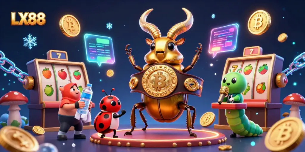 LX88 transforms gambling with vibrant slots and adorable characters in an engaging casino scene.