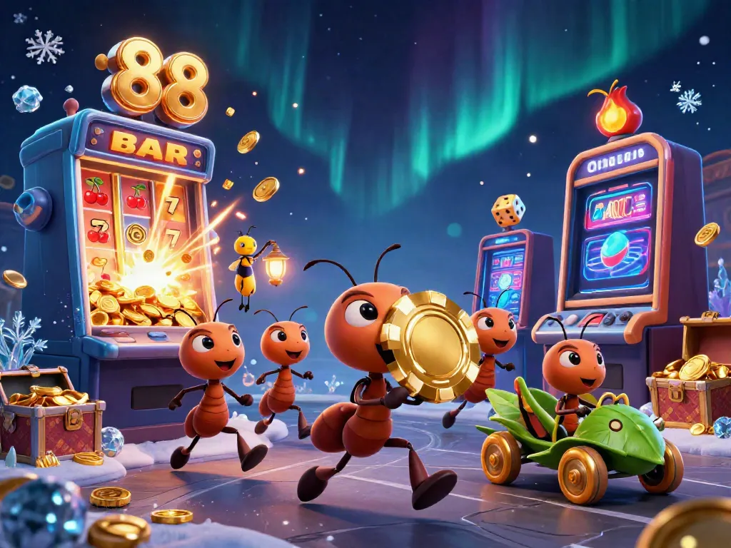 Engaging gameplay at tk 88, showcasing colorful casino features with playful characters.