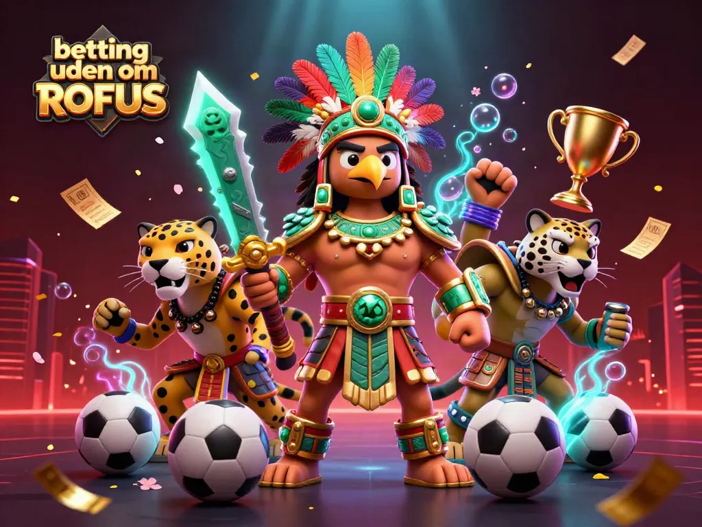 Engage in betting uden om ROFUS with exhilarating sports visuals and dynamic characters in a vibrant casino scene.