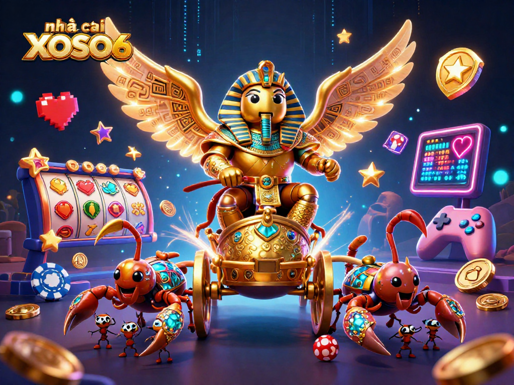 Experience exciting gaming at nhà cái XOSO66 with vibrant slots and animated characters.