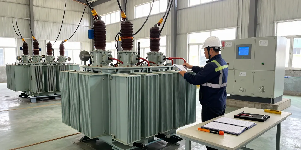 Professioneel onderhoud aan een medium voltage transformer met aandacht voor prijs en kwaliteit.