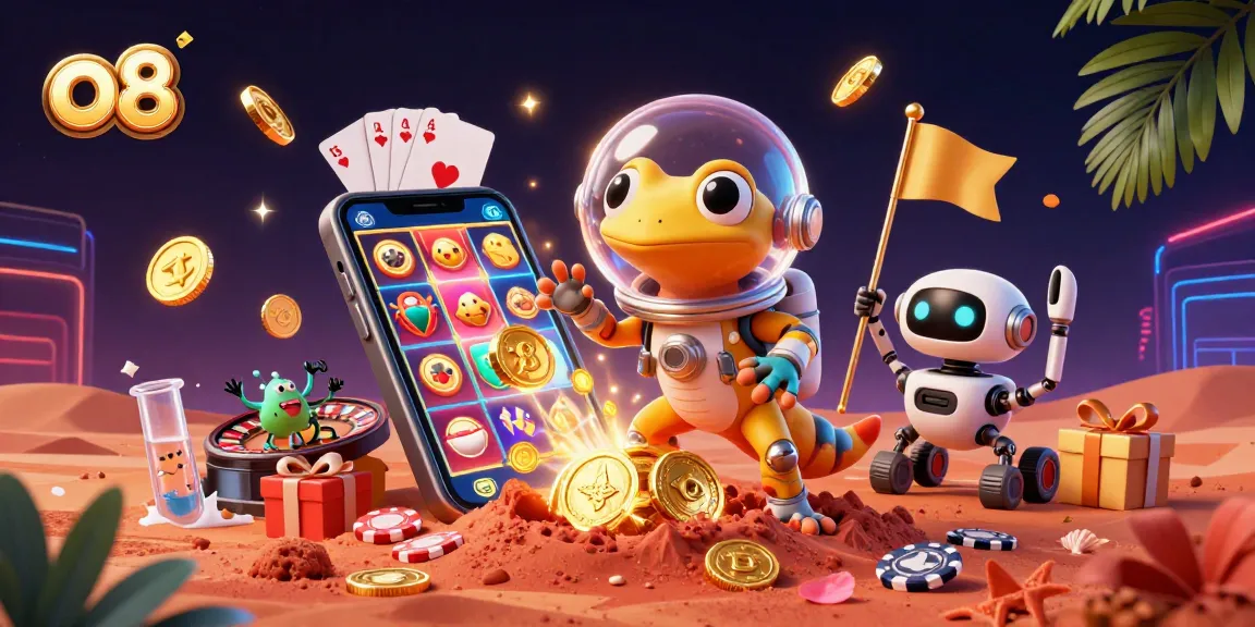 Play thrilling games at O8 with colorful slot action and casino excitement.