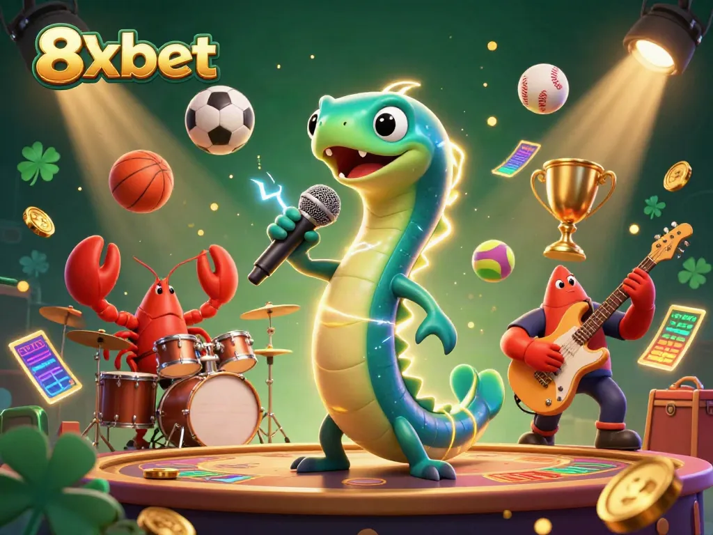 Experience thrilling action at 8xbet with an electrifying performance in an underwater casino stage.