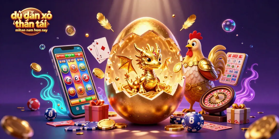 Engage with dự đoán xổ số thần tài miền nam hôm nay in a vibrant 3D digital illustration showcasing lottery excitement!