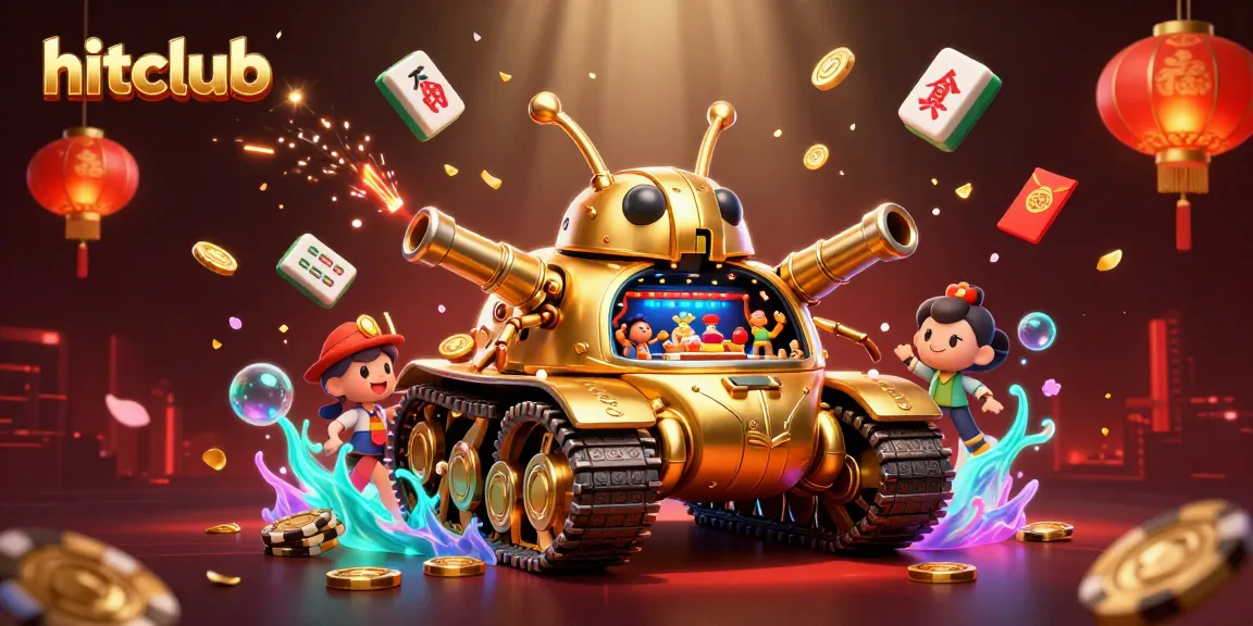 Experience thrilling gaming with hitclub's vibrant casino scene filled with excitement and rich details.