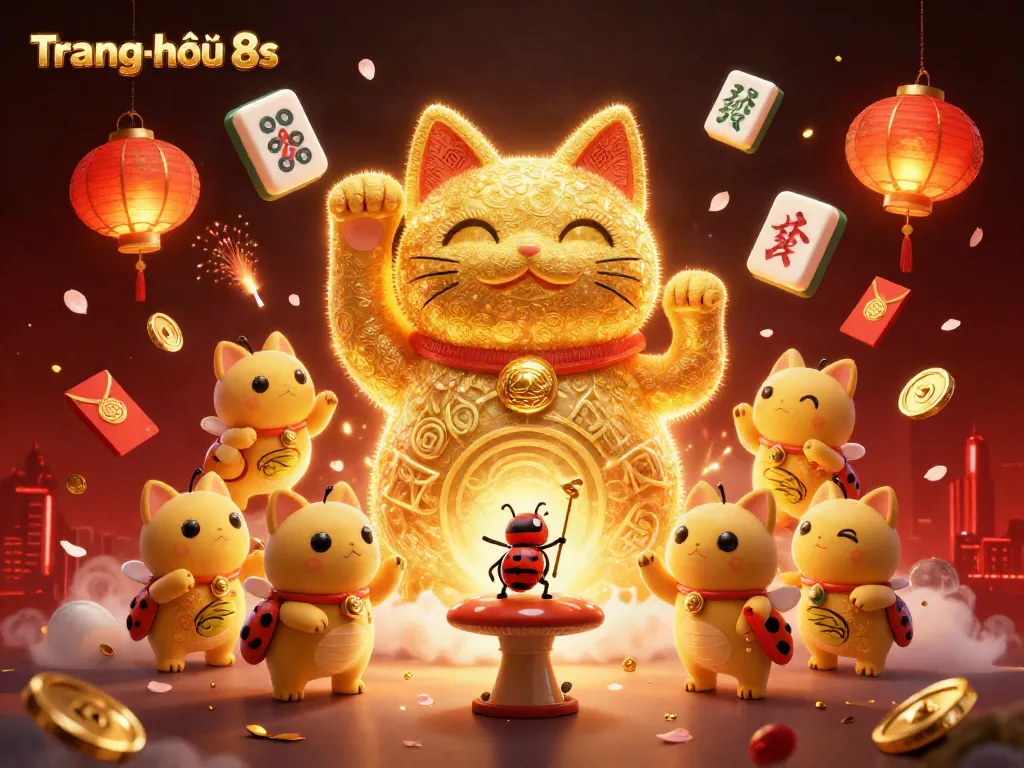 Join the fun at Trang chủ 8s, where golden lucky symbols and vibrant casino energy come to life!