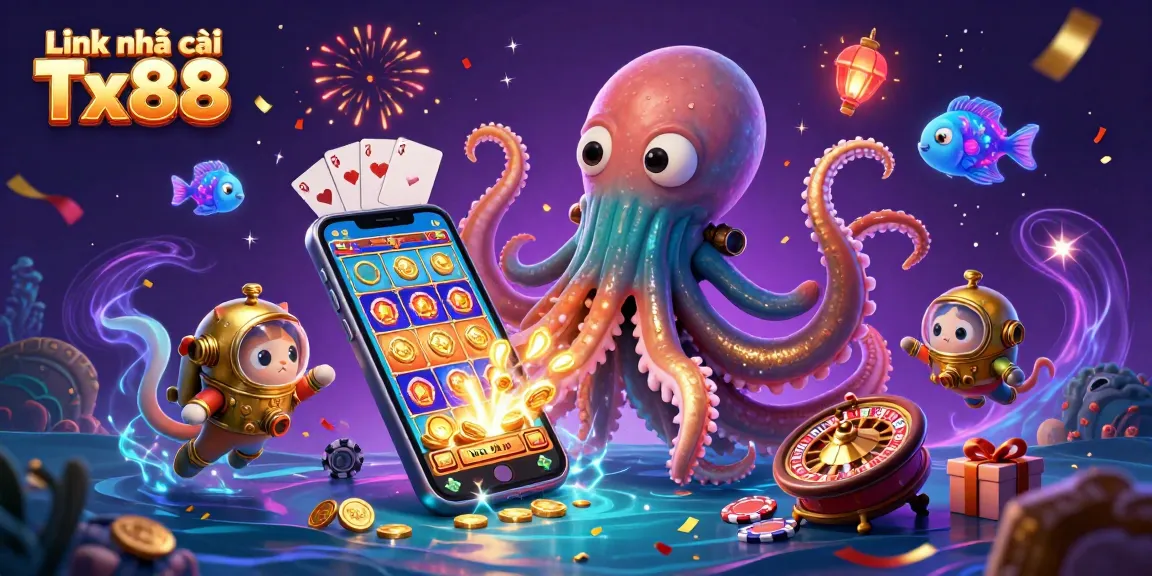 Engage with Link nhà cái Tx88 smart strategies for winning at casino games with vibrant illustrations.