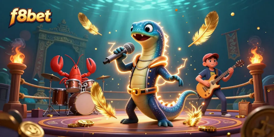 Experience vibrant underwater gaming at f8bet with thrilling characters in a dynamic casino scene.