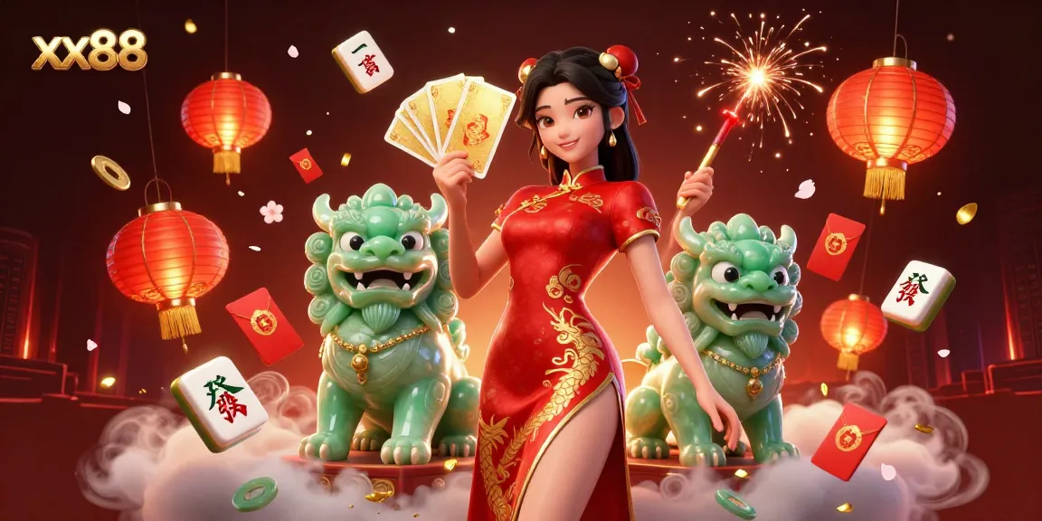 Experience winnings at xx88 with rich visuals of a traditional casino scene full of games and vibrant elements.