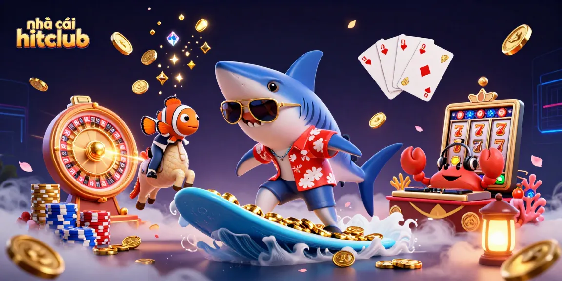 Experience thrilling gaming at nhà cái hitclub with vibrant underwater casino characters and dynamic elements.