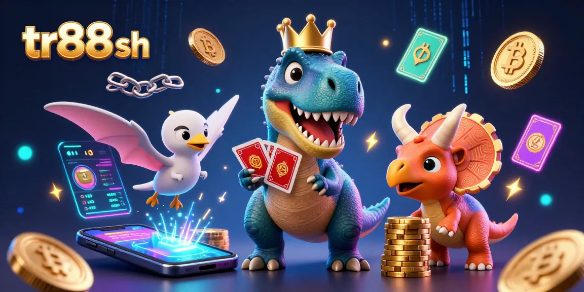 Engage in thrilling gameplay at tr88 sh with friendly characters and vibrant crypto elements.