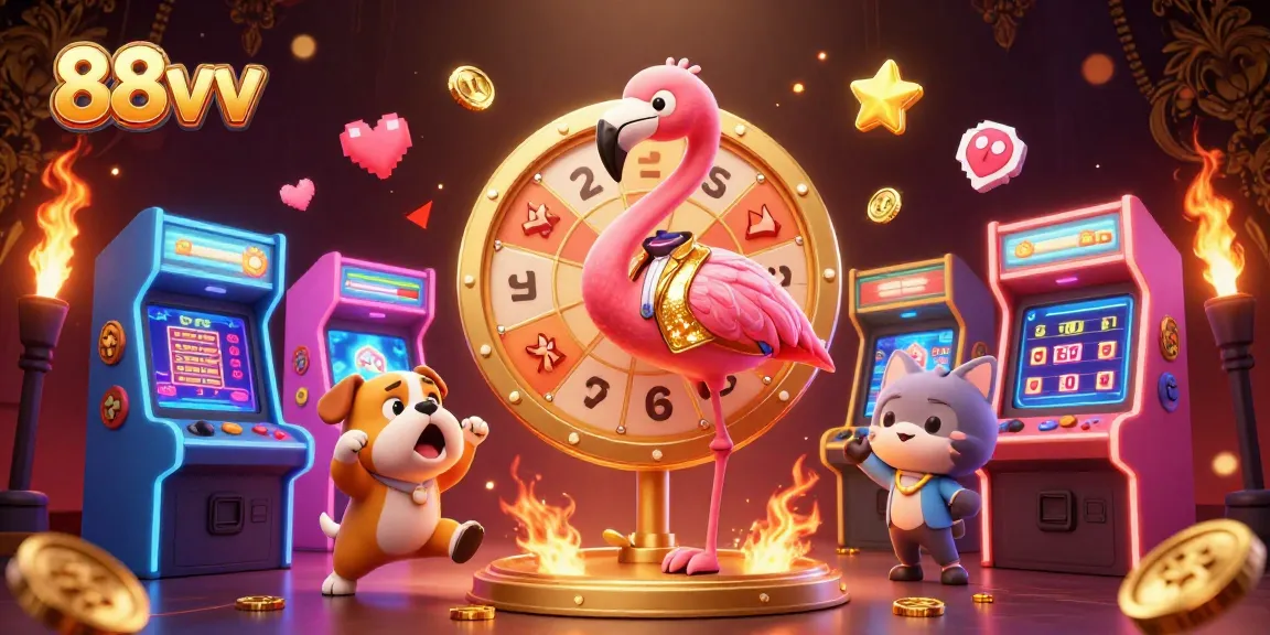 Engage with 88vv's exciting casino experience, where fortunes are won at vibrant game machines!