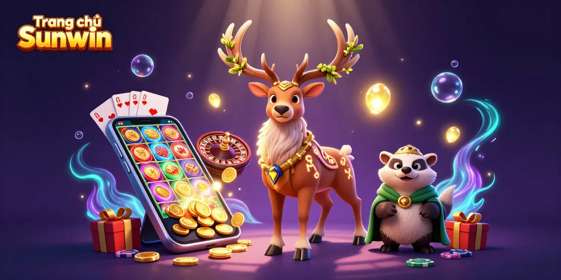 Engage with the vivid Trang chủ Sunwin casino scene featuring a Celtic druid and dynamic gaming elements.