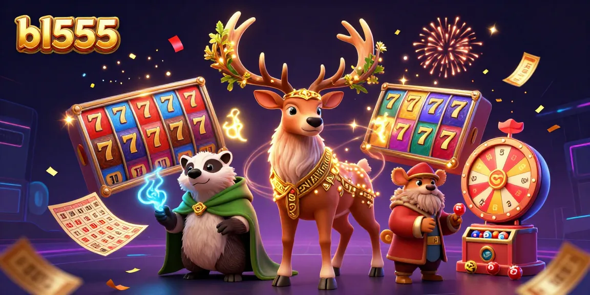 Experience the excitement of BL555 with vibrantly bouncing jackpot elements and 3D characters.